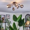 Chehalis Plafoniera, Lampada a sfera 58 cm Chiaro, Grigio fumo, 6-Luci