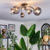 Chehalis Plafoniera, Lampada a sfera 64 cm Chiaro, Grigio fumo, 6-Luci
