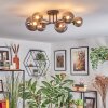 Chehalis Plafoniera, Lampada a sfera 20 cm Grigio fumo, 6-Luci