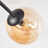 Chehalis Plafoniera, Lampada a sfera 55 cm Ambrato, Grigio fumo, 6-Luci
