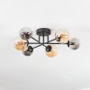 Chehalis Plafoniera, Lampada a sfera 55 cm Ambrato, Grigio fumo, 6-Luci