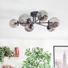Chehalis Plafoniera, Lampada a sfera 18 cm Grigio fumo, 6-Luci