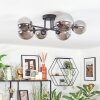 Chehalis Plafoniera, Lampada a sfera 20 cm Grigio fumo, 6-Luci