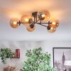 Chehalis Plafoniera, Lampada a sfera 18 cm Ambrato, 6-Luci
