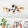 Chehalis Plafoniera, Lampada a sfera 18 cm Ambrato, 6-Luci