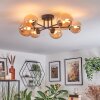 Chehalis Plafoniera, Lampada a sfera 20 cm Ambrato, 6-Luci