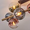 Gastor Plafoniera, Lampada a sfera Oro, Nero, 8-Luci