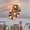 Gastor Plafoniera, Lampada a sfera Oro, Nero, 8-Luci