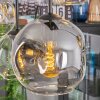 Koyoto Lampadario a sospensione, Lampada a sfera, Lampada a sospensione Ambrato, Chiaro, Grigio fumo, 6-Luci