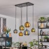 Koyoto Lampadario a sospensione, Lampada a sfera, Lampada a sospensione Blu, Oro, Verde, 6-Luci