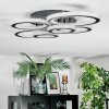 Ronak Plafoniera LED Nero, 1-Luce, Telecomando