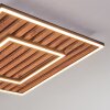 Meron Plafoniera LED Aspetto del legno, Nero, 1-Luce