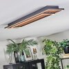 Meron Plafoniera LED Aspetto del legno, Nero, 1-Luce