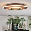 Meron Plafoniera LED Aspetto del legno, Nero, 1-Luce
