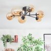 Chehalis Plafoniera, Lampada a sfera Ambrato, 6-Luci