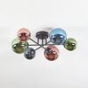 Chehalis Plafoniera, Lampada a sfera Blu, Verde, Ramato, 6-Luci
