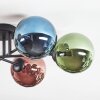 Chehalis Plafoniera, Lampada a sfera Blu, Verde, Ramato, 6-Luci
