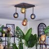 Chehalis Plafoniera, Lampada a sfera Blu, Verde, Ramato, 5-Luci