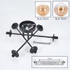Chehalis Plafoniera, Lampada a sfera 60 cm Ambrato, Chiaro, 6-Luci