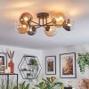 Chehalis Plafoniera, Lampada a sfera 60 cm Ambrato, Chiaro, Grigio fumo, 6-Luci Chehalis Plafoniera, Lampada a sfera 60 cm Ambrato, Chiaro, Grigio fumo, 6-Luci