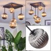 Chehalis Plafoniera, Lampada a sfera Grigio fumo, 5-Luci