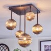Chehalis Plafoniera, Lampada a sfera Grigio fumo, 5-Luci