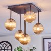Chehalis Plafoniera, Lampada a sfera Ambrato, 5-Luci