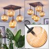 Chehalis Plafoniera, Lampada a sfera Ambrato, 5-Luci