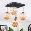 Chehalis Plafoniera, Lampada a sfera Ambrato, 5-Luci