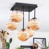 Chehalis Plafoniera, Lampada a sfera Ambrato, 5-Luci