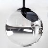 Chehalis Plafoniera, Lampada a sfera 34 cm Chiaro, Grigio fumo, 3-Luci