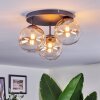 Chehalis Plafoniera, Lampada a sfera 34 cm Ambrato, Chiaro, 3-Luci