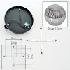 Chehalis Plafoniera, Lampada a sfera 34 cm Grigio fumo, 3-Luci