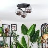Chehalis Plafoniera, Lampada a sfera 34 cm Grigio fumo, 3-Luci