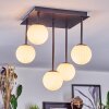Chehalis Plafoniera, Lampada a sfera Bianco, 5-Luci