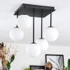 Chehalis Plafoniera, Lampada a sfera Bianco, 5-Luci