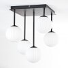 Chehalis Plafoniera, Lampada a sfera Bianco, 5-Luci
