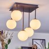 Chehalis Plafoniera, Lampada a sfera Bianco, 5-Luci
