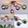 Chehalis Plafoniera, Lampada a sfera Blu, Verde, Ramato, 6-Luci