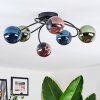 Chehalis Plafoniera, Lampada a sfera Blu, Verde, Ramato, 6-Luci