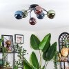 Chehalis Plafoniera, Lampada a sfera Blu, Verde, Ramato, 6-Luci