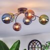 Chehalis Plafoniera, Lampada a sfera Blu, Verde, Ramato, 6-Luci