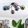 Chehalis Plafoniera, Lampada a sfera Blu, Verde, Ramato, 6-Luci
