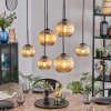 Koyoto Lampadario a sospensione, Lampada a sfera, Lampada a sospensione Ambrato, 6-Luci