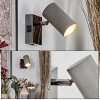 Javel Applique, Faretto da parete Cromo, Nero, 1-Luce