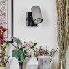 Javel Applique, Faretto da parete Cromo, Nero, 1-Luce
