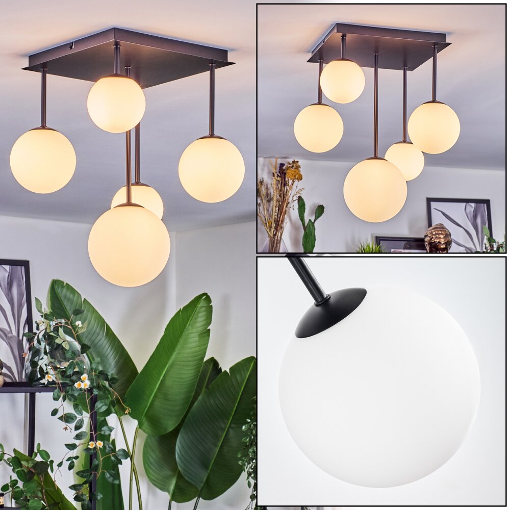 Chehalis Plafoniera, Lampada a sfera Bianco, 5-Luci main product photo