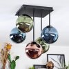 Chehalis Plafoniera, Lampada a sfera Blu, Verde, Ramato, 5-Luci
