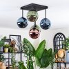 Chehalis Plafoniera, Lampada a sfera Blu, Verde, Ramato, 5-Luci
