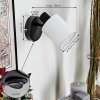 Fallhagen Applique, Faretto da parete Nero, 1-Luce
